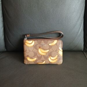 Coach Banana Wristlet